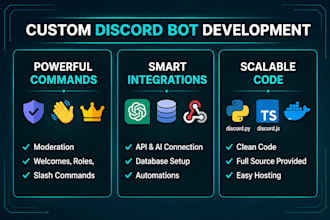 create a custom discord bot in python or typescript