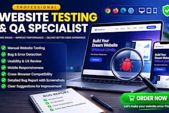 perform manual website testing and QA