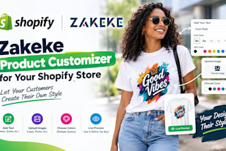 set up zakeke product customizer for your shopify store