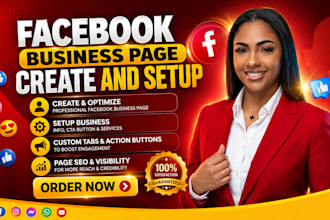 create and setup facebook business page