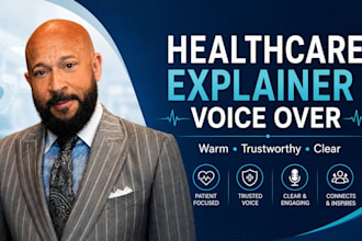 record a warm trustworthy healthcare and medical voice over