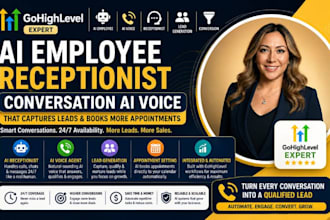 setup gohighlevel ai employee receptionist conversation ai voice lead generation