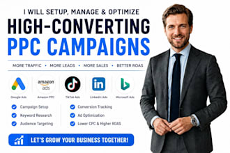 setup ads, fix ads, google ads campaign, run tiktok ads, linkedin ads, amazon ad