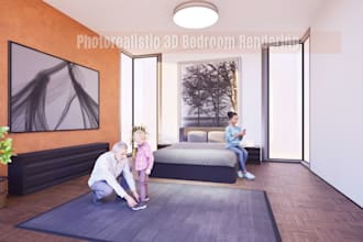 provide expert interior design, 3d rendering, and 2d space planning