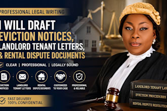 draft eviction notices, landlord tenant letters, and rental dispute documents