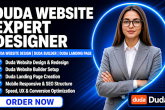 design redesign duda ecommerce website build duda landing page and duda site seo