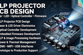 design dlp laser led projector pcb , optical controller and embedded firmware