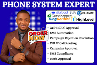 setup ringcentral grasshopper dialpad a2p 10dlc gohighlevel ivr sms compliance