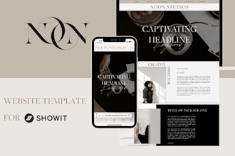 redesign and design your showit website