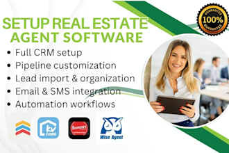 setup real agent software follow up boss kvcore boomtown wise agent brivity crm