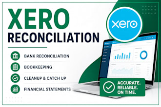 xero reconciliation, bookkeeping and cleanup