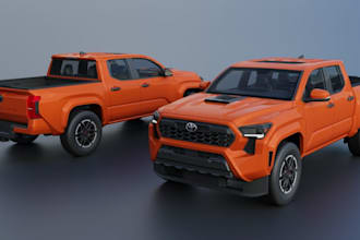 build printable truck stl from image, 3d truck model with clean topology, 3d car