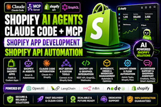 shopify ai agent with claude code mcp shopify API automation saas custom app