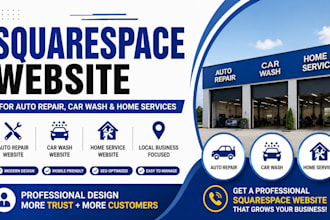 design redesign online website for auto repair car wash and home services