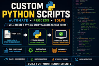 create a custom python script for your task
