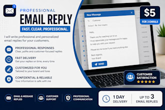 professionally reply to your customer emails and messages
