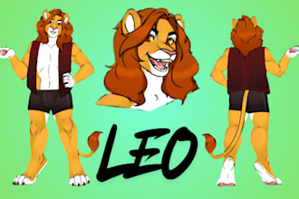 furry reference sheet fursona ref sheet furry artist character design furry oc