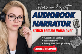 be your female voice over, american accent female voice over, voice narration