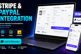 integrate paypal or stripe and fix payment gateway issues