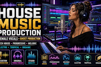 ghost produce tech house, progressive, melodic, electro, tropical, organic house