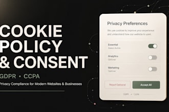 draft a gdpr ccpa cookie policy and consent disclosure as a US attorney