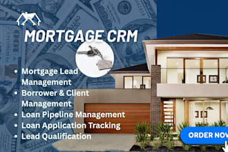 setup up mortgage CRM lenderlogix hubspot pipedrive gohighlevel salesforce