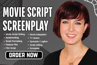 write movie script screenplay, screenwriting, film script TV show short film