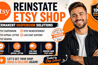 reinstate etsy shop reopen etsy suspension etsy appeal letter live chat for etsy