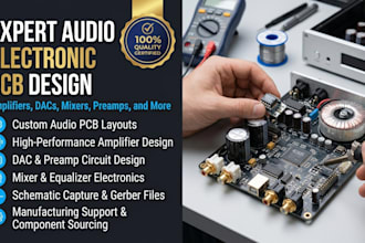 design audio pcb amplifier preamp dac mixer audio electronic audio device