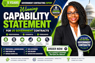 design a winning capability statement for US government contracts