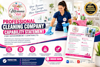 design a professional government contract capability statement
