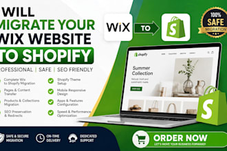 migrate wix website to shopify, wix to shopify migration and shopify setup