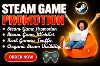 steam game promotion game marketing boost steam wishlist and steam visibility