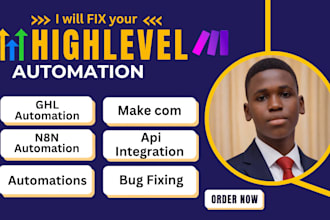 fix ghl automation make com automation in 1hour