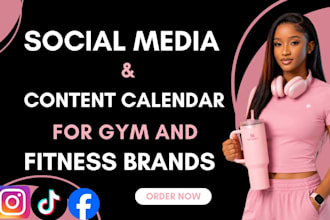 manage social media and calendar for gyms and fitness brands
