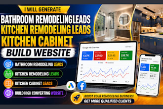generate bathroom remodeling leads kitchen remodeling leads build website