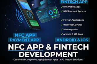 develop nfc app, fintech app, nfc payment app, beacon app, nfc solutions