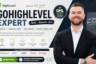 setup build gohighlevel landing pages and configure ghl saas mode white label