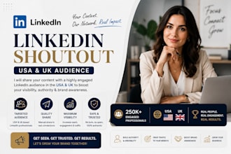 promote your content with a 234k linkedin audience