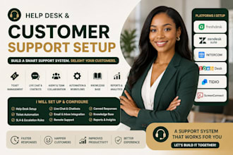 setup freshdesk screenconnect zendesk suite intercom zoho desk tidio intercom