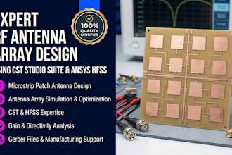 design rf microwave and any antenna array microstrip patch in cst hfss