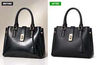 do product edit, white bg edit, glare removal and bg removal