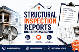 write structural inspection reports for permit approval