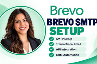 setup brevo SMTP transactional email brevo api integration CRM automation
