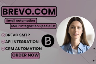 setup brevo SMTP transactional email sendinblue API integration CRM automation
