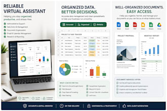 be your virtual assistant for administrative and project support