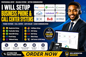 setup ringcentral freshcaller dialer360 five9 talkdesk callhippo 3cx 8x8 mitel