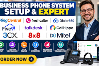 setup ringcentral freshcaller dialer360 five9 talkdesk callhippo 3cx 8x8 mitel