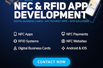 build nfc app, rfid, business card, digital card, nfc payment app, nfc website