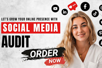 audit your social media and create a marketing strategy plan